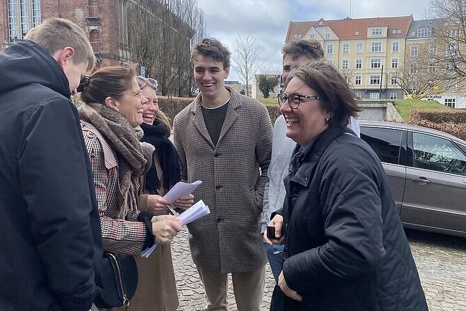 Aarhus Self guided Mystery hunt Sabotage in Danish - Starting at Børnenes Kontor on Bispetorvet