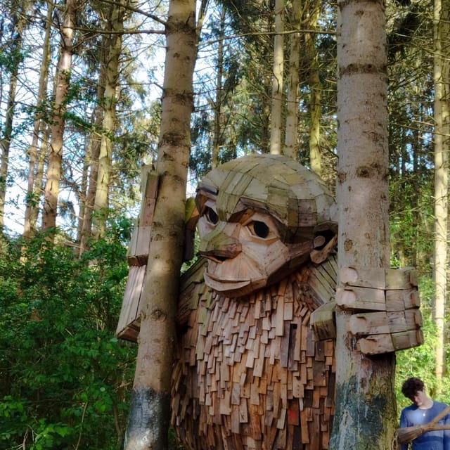 Copenhagen: Six Forgotten Giant Sculptures Tour by Bus - Friendly Teddy finishes the six-sculpture route