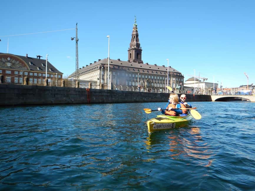 Kayak Tour in Copenhagen Harbor - June, July and August - Slotsholmen, Gammel Strand, and Christiansborg
