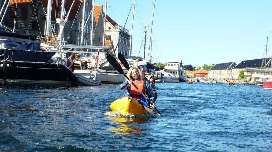 Kayak Tour in Copenhagen Harbor - June, July and August - Børsen and C. F. Tietgens Hus